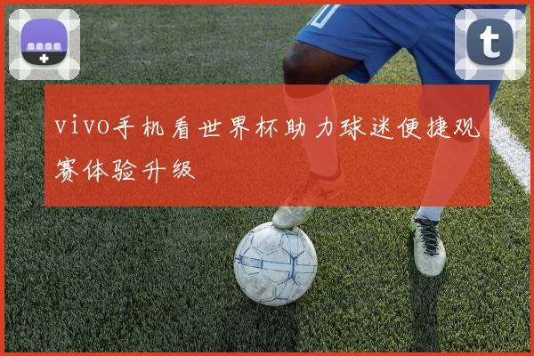 vivo手机看世界杯助力球迷便捷观赛体验升级
